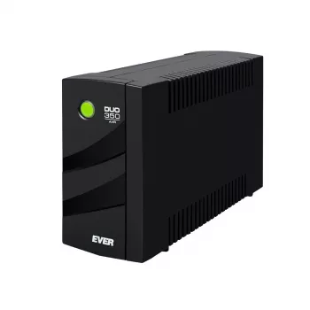 Fonte de alimentação ininterrupta EVER DUO 350 AVR, UPS torre line-interactive, 0,35 kVA (245 W), 2 saídas C13, bateria VRLA 12 V 5 Ah