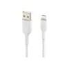 Belkin BOOST CHARGE - Cabo Lightning - Lightning macho para USB macho - 3 m - branco - para Apple iPad/iPhone/iPod (Lightning)