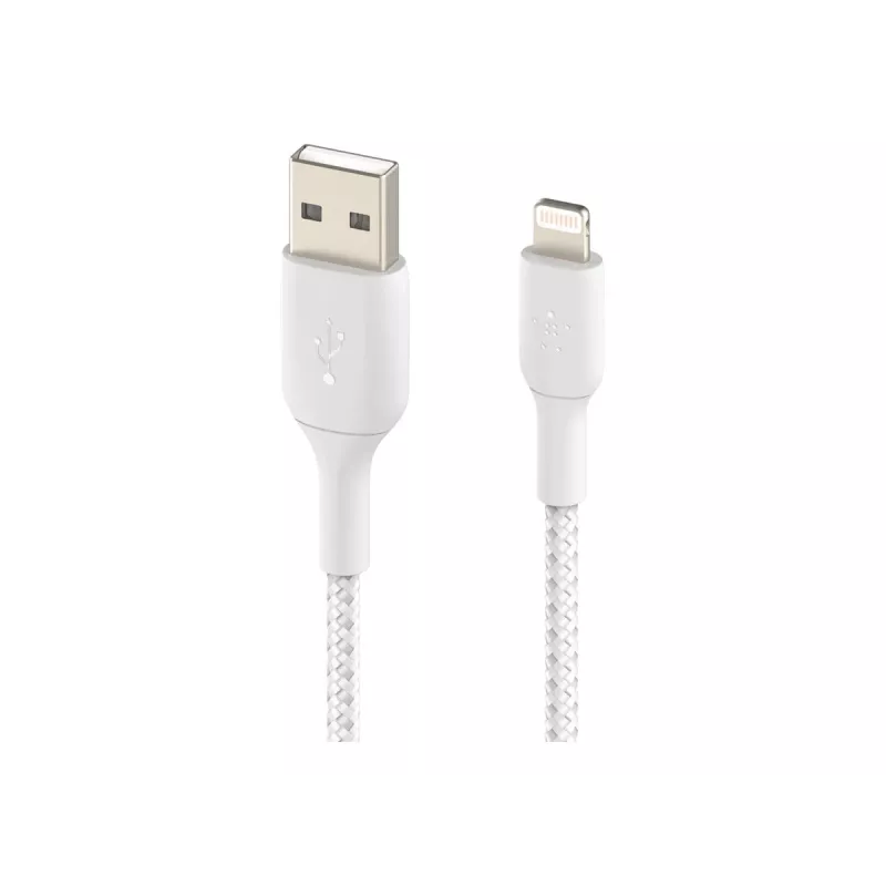 Belkin BOOST CHARGE - Cabo Lightning - Lightning macho para USB macho - 3 m - branco - para Apple iPad/iPhone/iPod (Lightning)