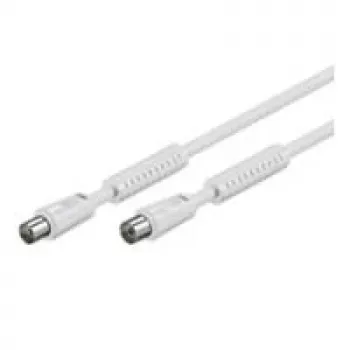 Cabo coaxial Wentronic 50742 branco