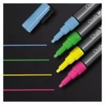 Marcador de giz Sigel GL179 azul verde rosa amarelo 4 unid.