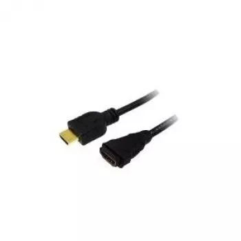 Cabo HDMI LogiLink CH0058 5 m Type-A macho para fêmea preto