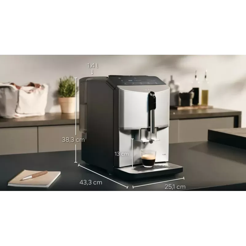 Máquina de café expresso Siemens TF303E01 EQ300 (prateado; 1300W)