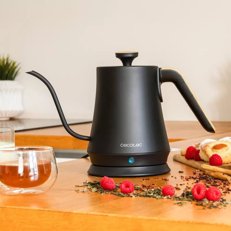 Chaleira elétrica Cecotec 1 L 1200 W preta