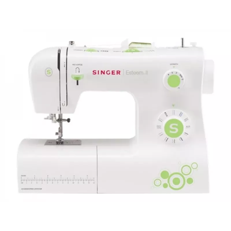 Máquina de costura SINGER Tradition 2273 — semiautomática, 23 pontos, casa de botão em 4 passos, braço livre, branca