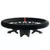 Aro de volante Asetek SimSports, rebaixado, 340 mm - preto, pele veludo