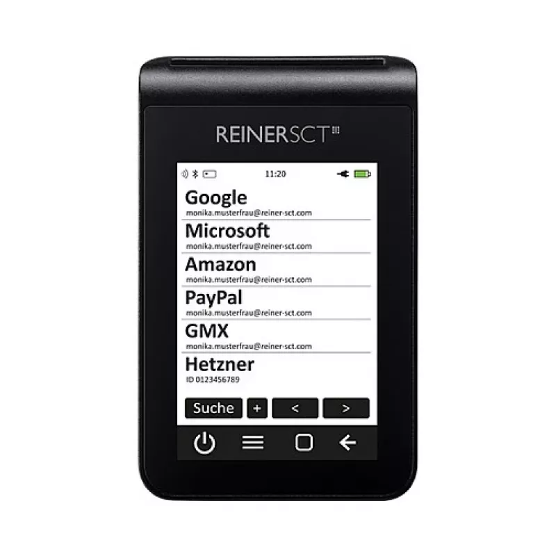 ReinerSCT tanJack deluxe Leitor de cartões gerador de TAN, preto, USB Type-C