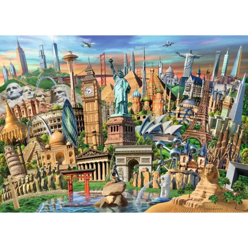 Puzzle Monumentos do Mundo (1000 peças)