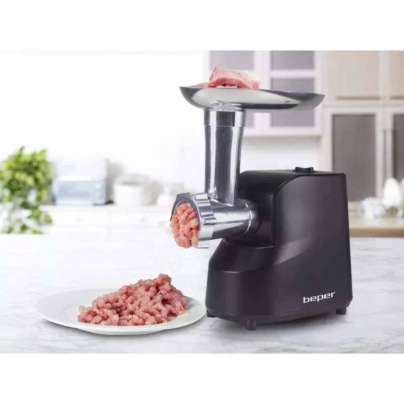 Beper P102ROB200 picadora de carne elétrica com espremedor de tomate, 1200 W, preta