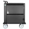 Carrinho de carregamento/trolley Manhattan 32 vias via USB-C para iPad até 13 polegadas, MacBook Air até 13 polegadas e Chromebook até 14 polegadas, também outros tablets/smartphones (com cabo dispositivo-para-USB-C), compartimentos 330x22x235 mm, cabo de carregamento do dispositivo não incluído (recomendado cabo USB-C 35