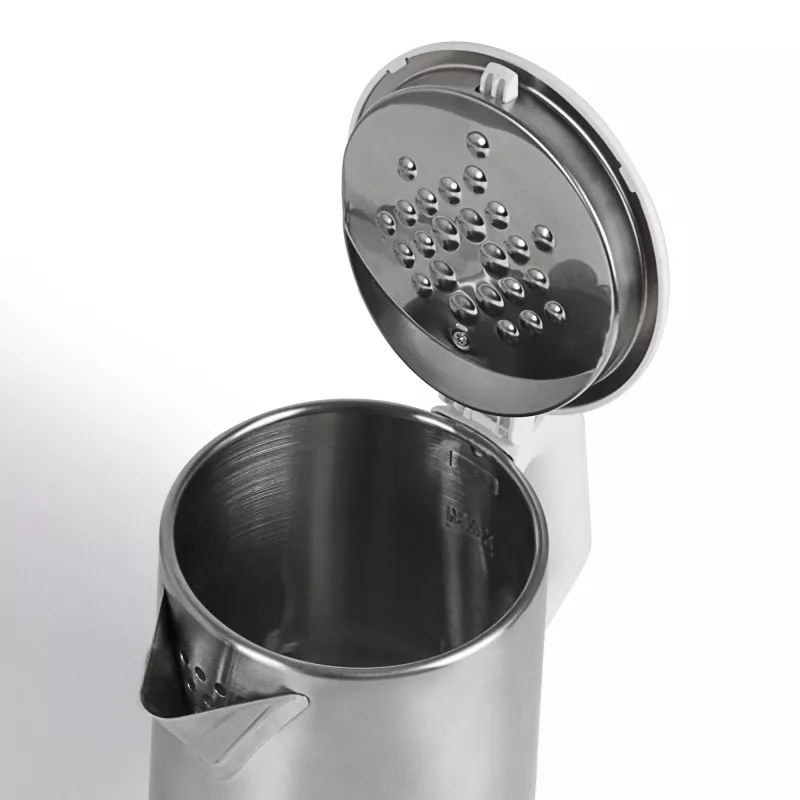 Jata JEHA1723 chaleira elétrica, 2 l, 1500 W, aço inoxidável, branca