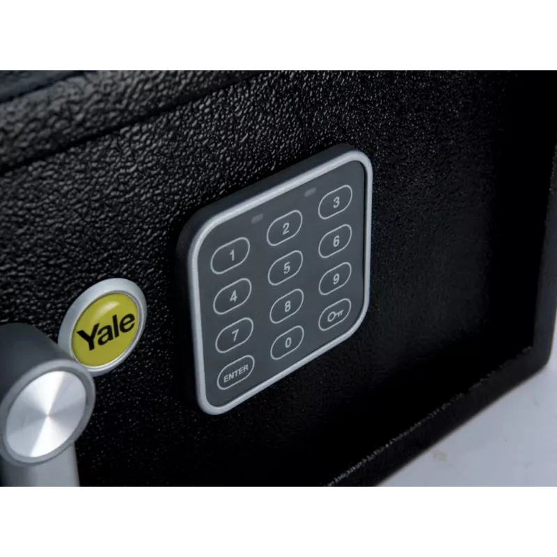 Cofre autónomo Yale YLV/200/DB2 aço preto 24L fechadura de combinação
