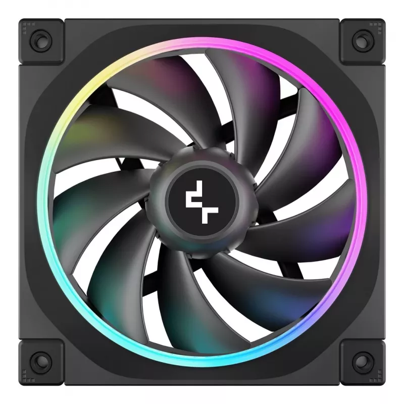 DeepCool FL12 3-in-1 ventoinhas de caixa de 120 mm (3 un.), 500-2150 rpm, rolamento de fluido dinâmico, 32 dB, pretas