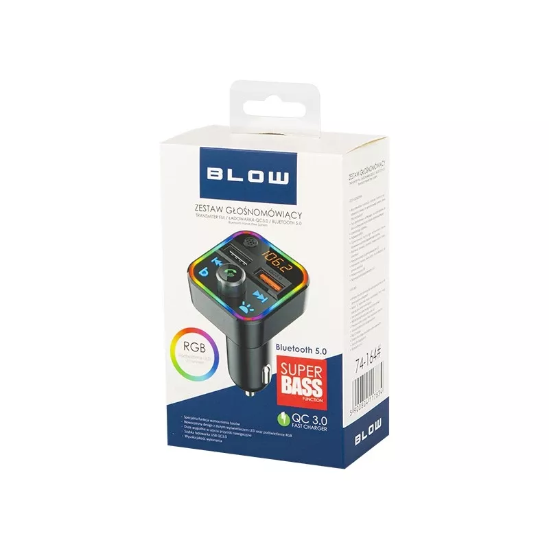 Transmissor FM BLOW 74-164# Bluetooth 87,5 - 108 MHz