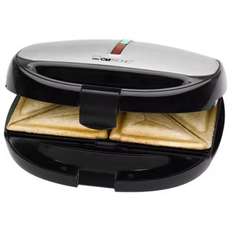 Clatronic ST/WA 3670 Máquina de sandes 800 W preto, aço inoxidável