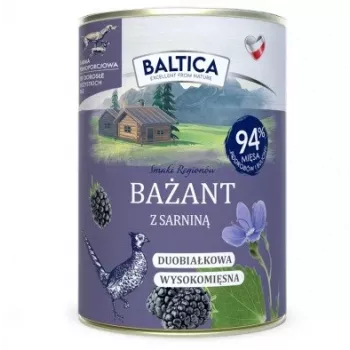 BALTICA Aromas Regionais Faisão com Veado - Comida húmida para cães - 400g