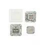 Synergy 21 S216358 - 2 x RJ-45 - 6a - Branco - 80 mm - 80 mm - 5,6 cm