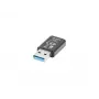 Lanberg NC-1200-WI adaptador WiFi USB 3.0 AC1200 de banda dupla, 2 antenas internas, preto