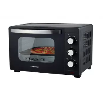Mini-forno ESPERANZA EKO008N – 20 L, 1280–1300 W, até 230 °C, temporizador de 60 minutos, botões rotativos, porta de vidro, independente