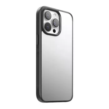 Capa de proteção Joyroom JR-15Q2 preto mate para iPhone 15 Pro, capa de proteção fina