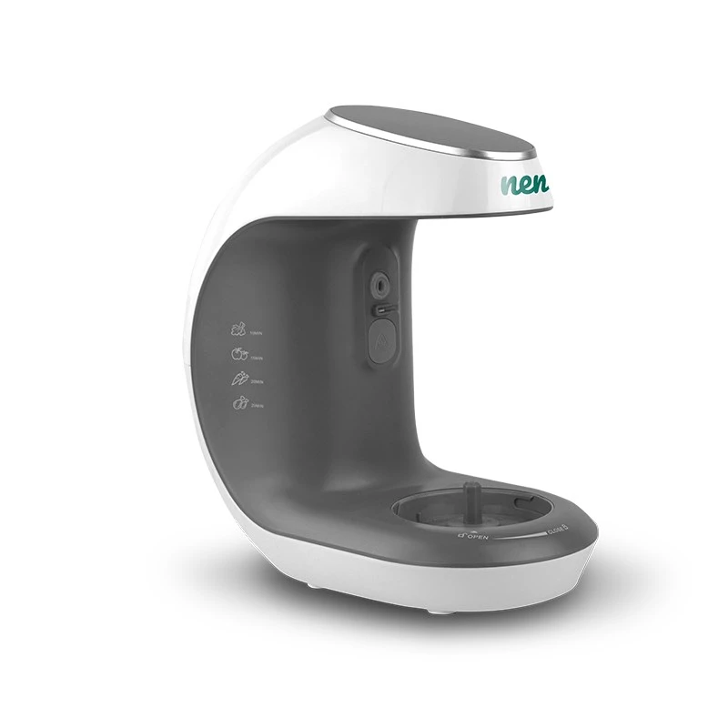 Robot de cozinha para bebé neno Cibo 300 W, tigela de 0,3 L, cozer a vapor e triturar, aquecer, cinzento/branco