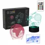 Lâmpada LED decorativa Manta SNL118RGB RGB 3D