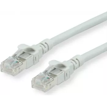 ROLINE - Cabo de rede - RJ-45 (M) para RJ-45 (M) - 1,5 m - UTP - CAT 6a - sem halogéneos, moldado, flexível - cinzento (21.15.2704)