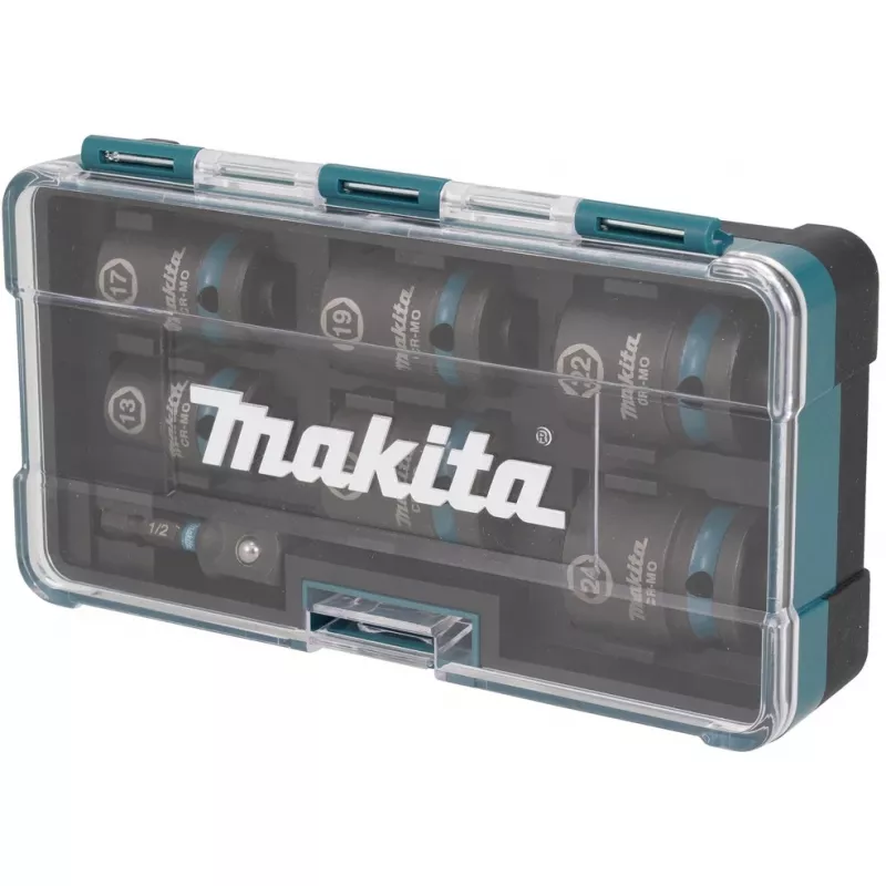 Makita E-16592 Chave de caixa para chave de impacto Conjunto de chaves de caixa preto, turquesa