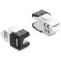 Módulo Keystone DELOCK conector fêmea RJ45 para LSA Cat.6A angular 45° não blindado 180°