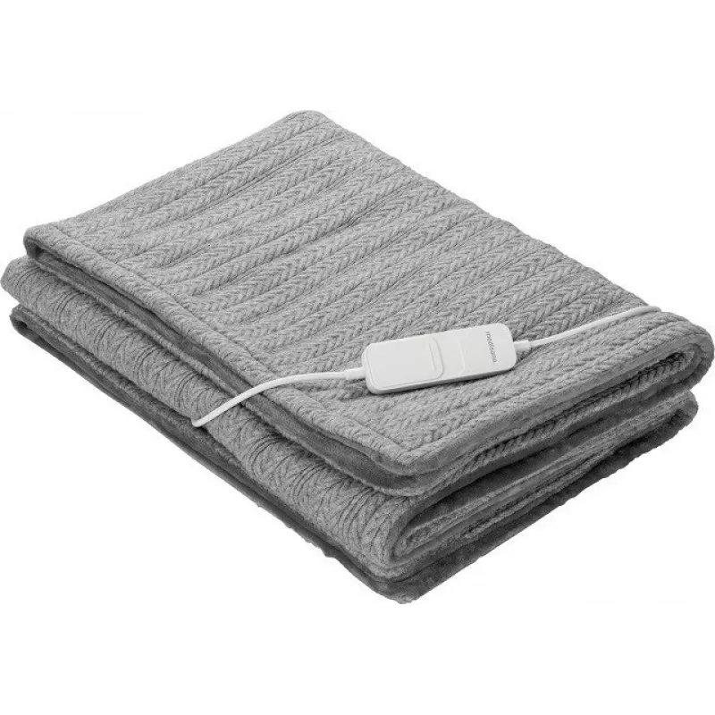 Cobertor elétrico Medisana HB 680, 120 W, peluche cinzento