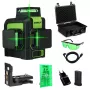 Nivel a laser Dedra MC0904 verde — alcance de 30 m, feixe verde, formato compacto