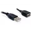 Cabo de extensão USB 2.0 DeLOCK 82457 0,15 m preto