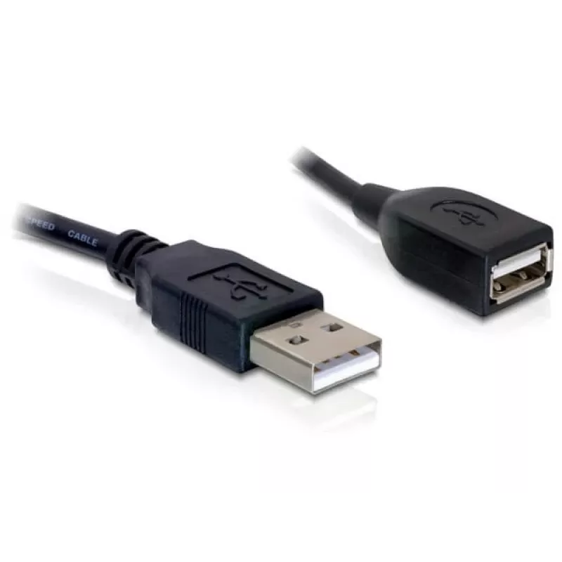 Cabo de extensão USB 2.0 DeLOCK 82457 0,15 m preto