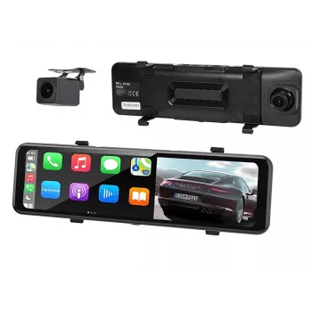 Gravador de vídeo BLACKBOX DVR F620 Carplay Android + câmara de marcha-atrás