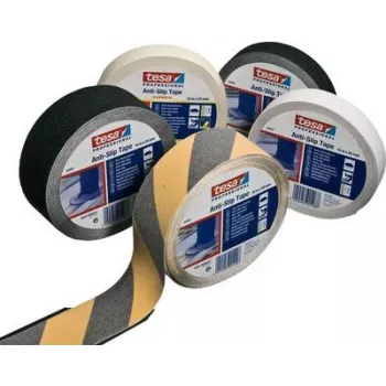 Fita antiderrapante Tesa 60950, preta, 15 m de comprimento x 25 mm de largura