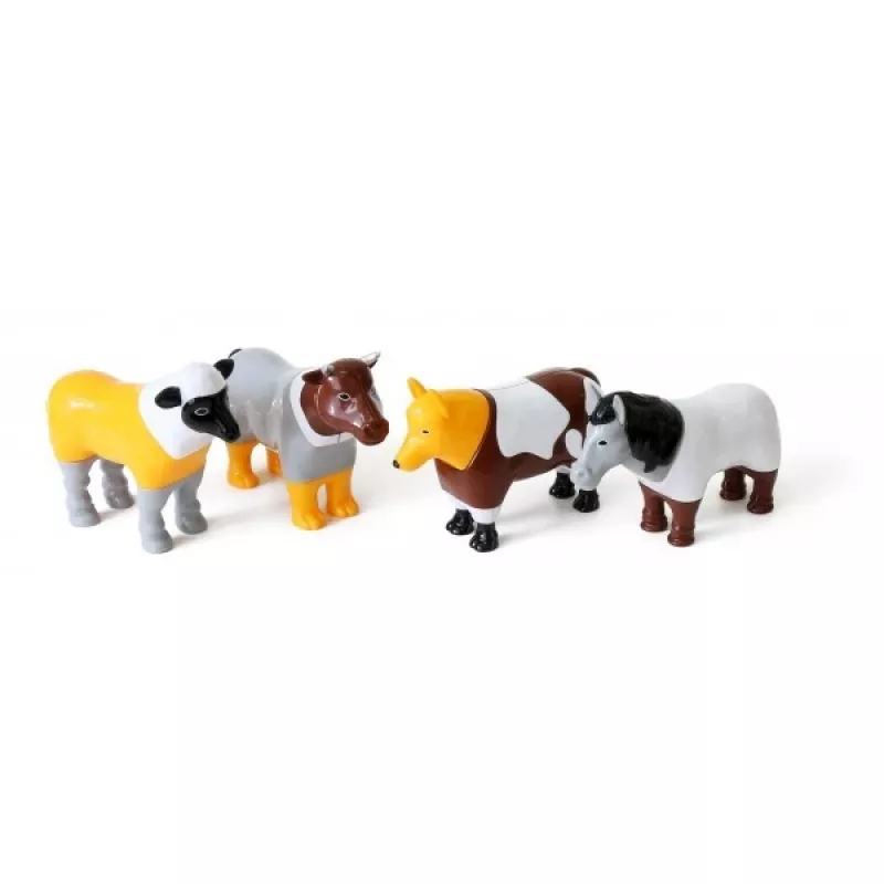 Conjunto magnético de animais da quinta Malblo