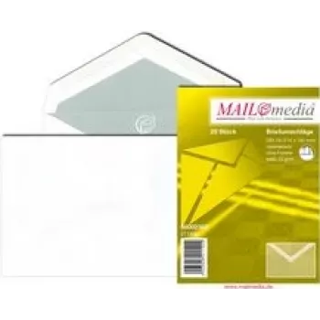 Envelope MAILmedia C6 114x162 mm branco gomado sem janela 72 g/m²