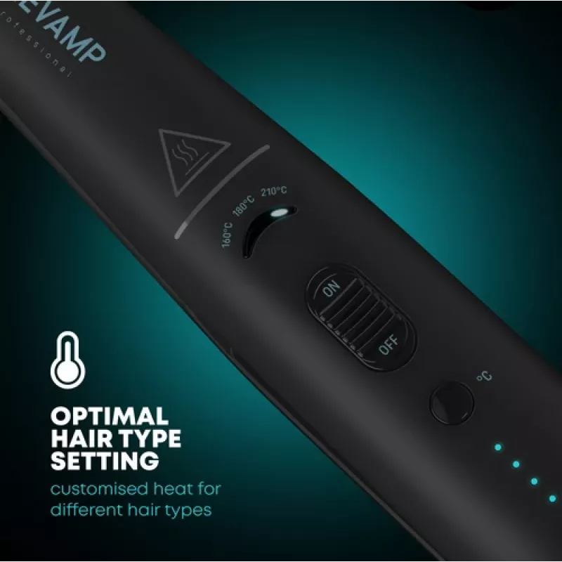 Ferro de alisar Revamp ST-1700X-EU2 sem fios cerâmica compacto preto, Modelo ST-1700-EU2