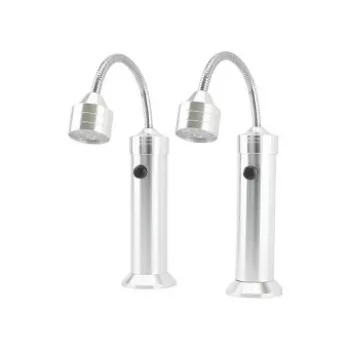 Luz para grelhador RealPower 495550 – aço inoxidável, pilha AAA, conjunto de 2 para grelhador exterior