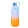 Garrafa de água motivacional Extralink, 2000 ml, garrafa desportiva, azul-laranja, BUT-993