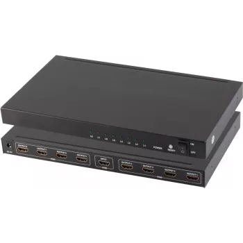 Splitter HDMI ShiverPeaks 05-03008 – 1 entrada para 8 saídas, distribuição de sinal HDMI