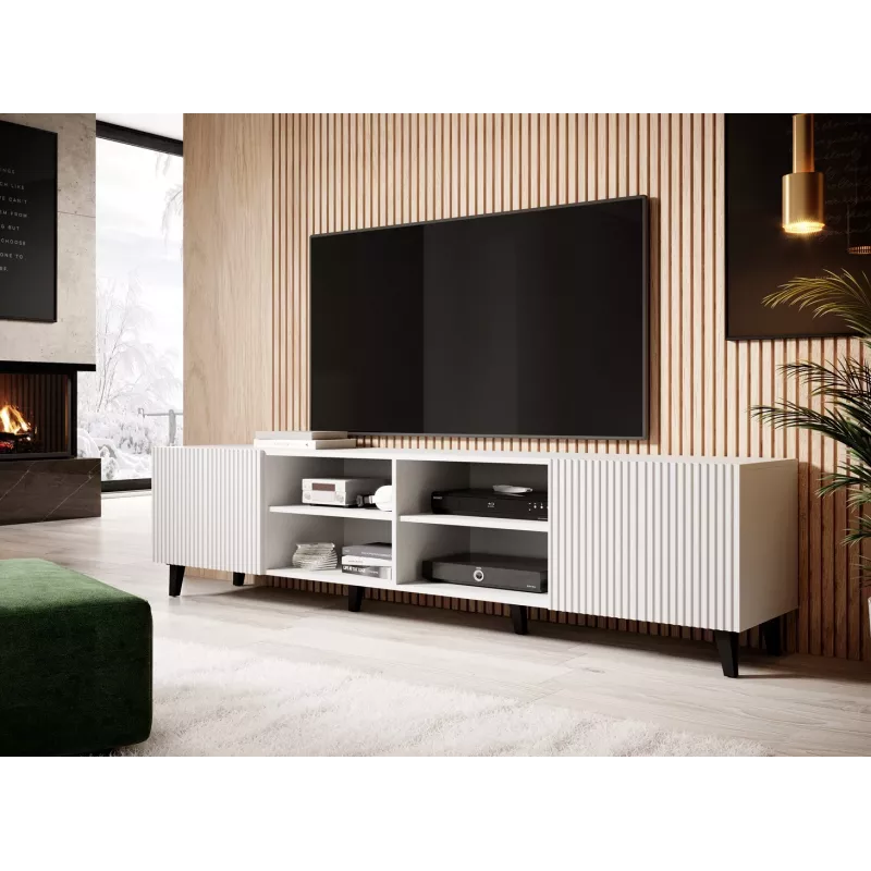 Móvel RTV Cama PAFOS 200x42x52 branco mate