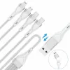 4smarts 541024 Cabo USB 1,2 m USB A/USB C USB C/Micro USB-A/Lightning branco (541024)