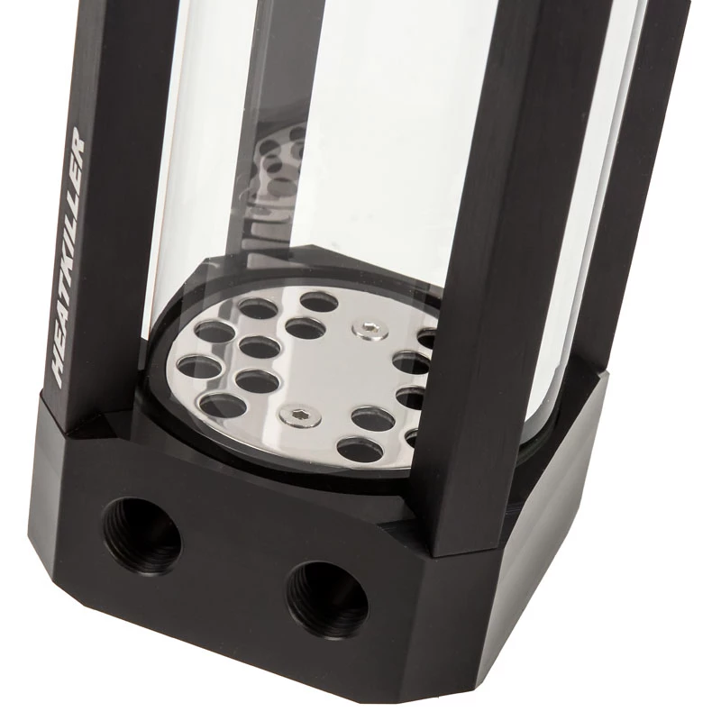 Depósito de compensação de refrigeração líquida Watercool Heatkiller 0,375 L preto/transparente 70×70×198,5 mm