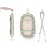 Banheira de bebé neno LUCY STAND dobrável com estrutura, retangular, 1 prateleira, carga máx. 30 kg, branco