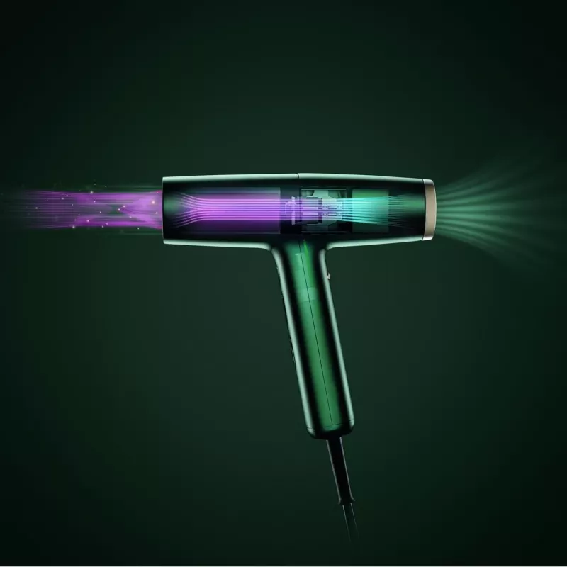Secador de cabelo BaByliss Air Power Pro 1700 W dourado, verde