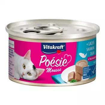 Comida húmida para gatos Vitakraft Poésie Mousse salmão 85 g – adulto, sem cereais, sabor a salmão