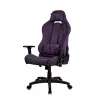 Cadeira gaming Arozzi Torretta SoftFabric roxa – design ergonómico, braços ajustáveis, encosto reclinável