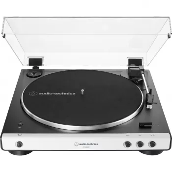 Gira-discos Audio-Technica AT-LP60XBT - preto, branco (AT-LP60XBTWH)
