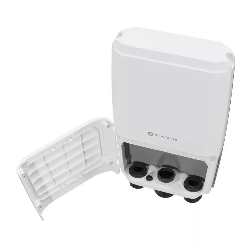 Switch de rede Mikrotik CRS504-4XQ-OUT Managed L3 Fast Ethernet (10/100) Power over Ethernet (PoE) 1U branco